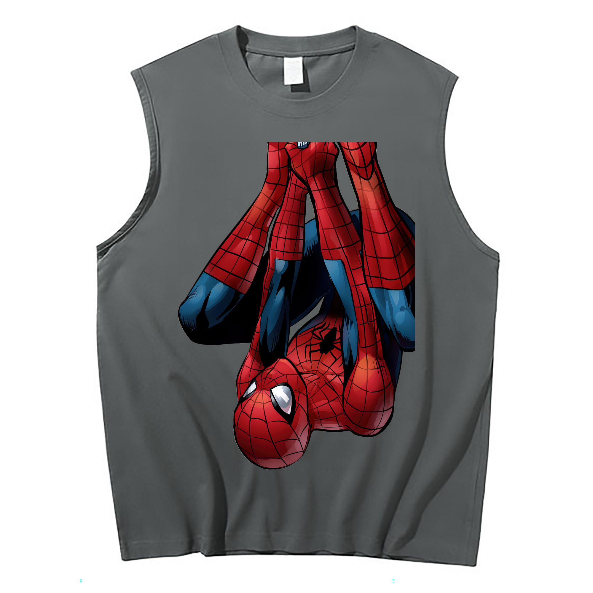 （画像用） Spider Man スパイダーマン コットン100％タンクトップ（フロントプリント）